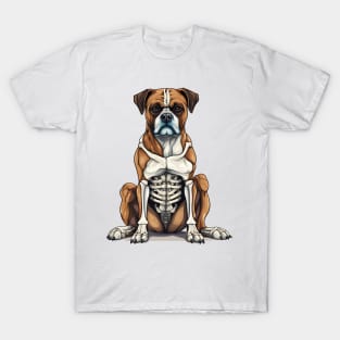 Skeleton Boxer Dog T-Shirt